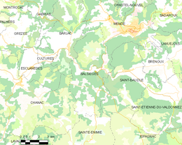 Balsièges - Localizazion