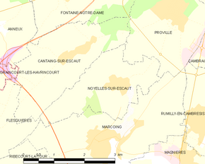 Poziția localității Noyelles-sur-Escaut