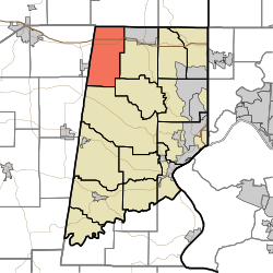 Location of Jackson Township in Dearborn County