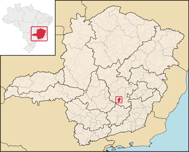 Localização de Nova Lima em Minas Gerais