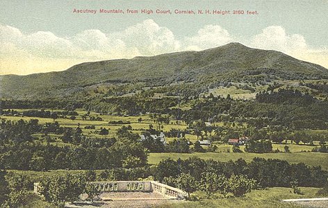 Mount Ascutney from High Court, 1910