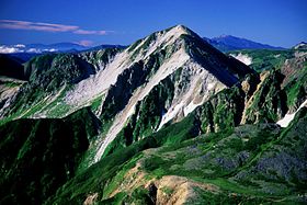 Vue du mont Washiba depuis le mont Suishō