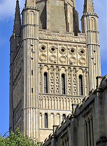 Norwich Cathedral tower (detail) Norwich Cathedral tower (detail).jpg