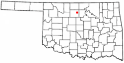 Location of Garber, Oklahoma