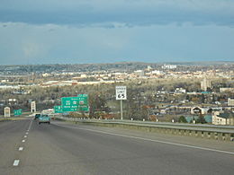 Great Falls, terceira maior cidade de Montana.