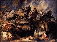 Битка Амазонки, Рубенс, 1617-1618.