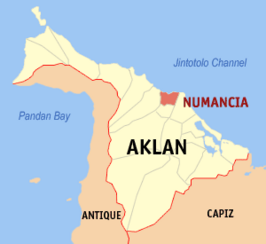 Kaart van Numancia
