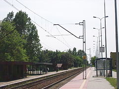 Przystanek kolejowy Pionki Zachodnie (czerwiec 2007)