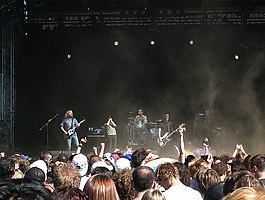 The Red Jumpsuit Apparatus performing at 2009 Soundwave Festival