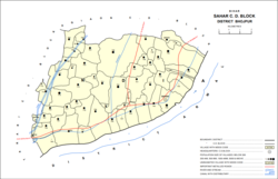 Map of Sahar block