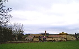 Vue arrière de la ferme.