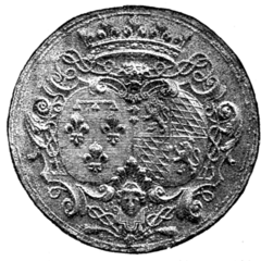 Fig. 698.—Seal of Elizabeth, widow of Philip, Duke of Orleans.