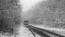 Snowy road Sosonka 2017 BW G1.jpg