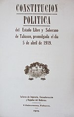 Miniatura para Constitución Política del estado de Tabasco
