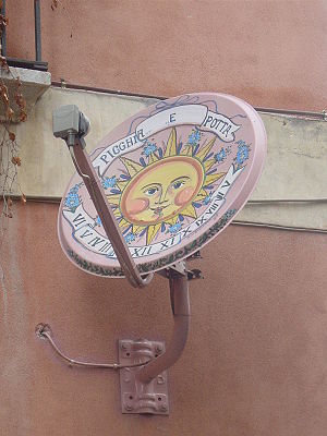 Taormina - a satellite dish camouflaged as a s...