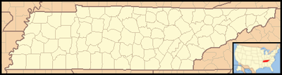 Location map USA Tennessee