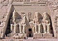 Facciata colossale del Tempio maggiore di Ramses II ad Abu Simbel.