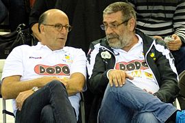 Le 28 mai 2014, avec Thierry Wiezman, président du Metz Handball.