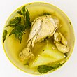 Chicken tinola with siling labuyo leaves