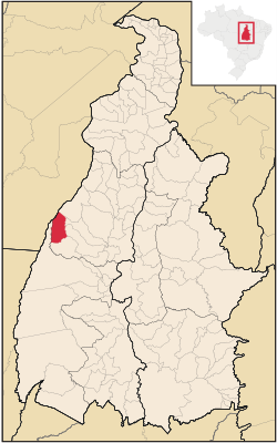 Location in Tocantins state