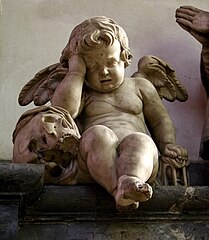 L'Ange pleureur (1636), œuvre la plus connue du sculpteur amiénois Nicolas Blasset.