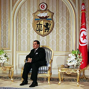 Tunisian President Zine El Abidine Ben Ali at ...