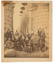 Grant (front row, center) and family at Karnak, January 1878 US Grant & family at Karnak temple, 1878.jpg