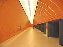 1971Munich subway station marienplatz