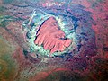 Aerial view of Uluru