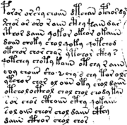 Extrait du manuscrit de Voynich