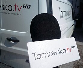 Mikrofon Tarnowska.tv i wóz reporterski (2021)
