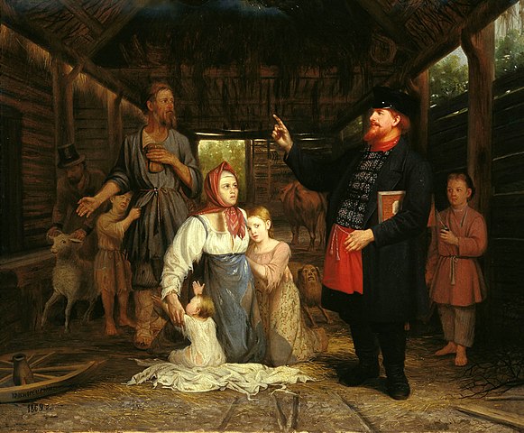 А. Красносельский. Сбор недоимок (1869)
