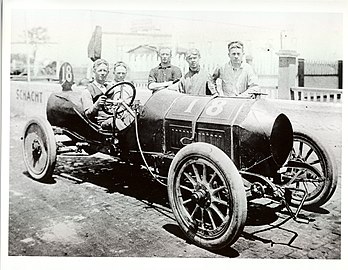 1912 Indianapolis 500, Bill Endicott on Schacht #18. 5th place.
