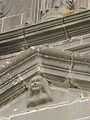 The woman in the south porch pediment.