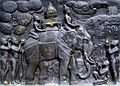 König Ramkhamhaeng auf dem Rücken des Elefanten Rujasri am Vollmondstag auf dem Weg zum Wat Saphan Hin