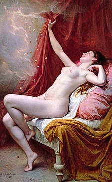 Alexandre-Jacques Chantron: Danaé, podle řecké mytologie matka Persea, 1891