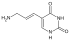 Estructura química de la aminoalil uridina