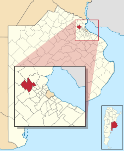 location o Pilar Partido in Gran Buenos Aires