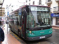 Autobús urbano de la Línea 2.