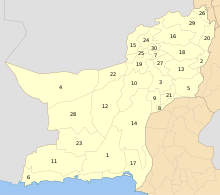 Белуджистан Districts.svg