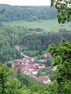 Blick auf Altenbrak vom Bösen Kleef