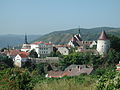 Blick auf die Altstadt von Krems mit Pulverturm