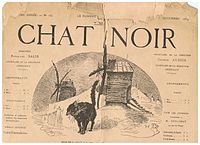 Deckblatt des Journals Le Chat Noir, Ausgabe 152 vom 6. Dezember 1884