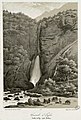 Vallée du Lys et cascade d'Enfer au milieu du XIXe siècle par Joseph Latour conservé par Rosalis.