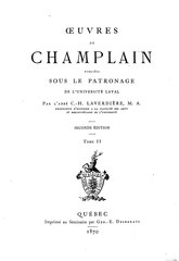 Samuel de Champlain, Œuvres de Champlain/Tome II, éd. 1870    