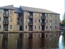 Chancellor's Wharf accommodation, located off-campus Chancellors Wharf at Lancaster University.jpg