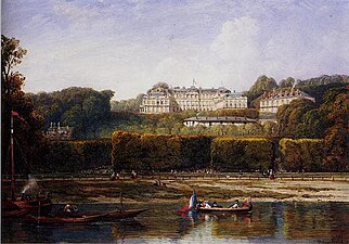 Le château de Saint-Cloud par Wyld, en 1855.