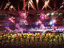 The 2018 Commonwealth Games closing ceremony at Carrara stadium Closing Ceremony of the 2018 Commonwealth Games.jpg