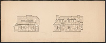 Dibujo arquitectónico, 1889.