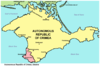 क्रीमिया गणराज्य का मानचित्र